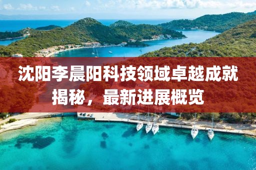 沈陽(yáng)李晨陽(yáng)科技領(lǐng)域卓越成就揭秘，最新進(jìn)展概覽