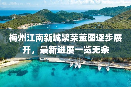 梅州江南新城繁榮藍圖逐步展開，最新進展一覽無余