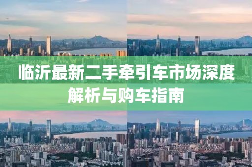 臨沂最新二手牽引車市場深度解析與購車指南