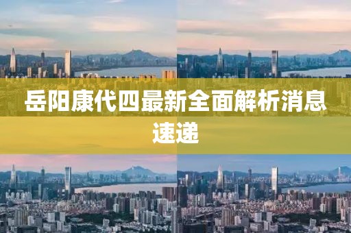 岳陽康代四最新全面解析消息速遞
