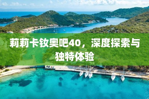 莉莉卡釹奧吧40，深度探索與獨特體驗