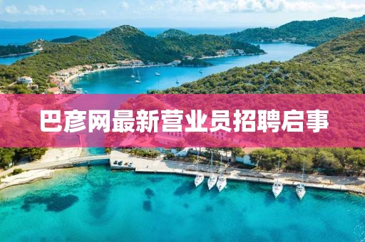 巴彥網(wǎng)最新營業(yè)員招聘啟事