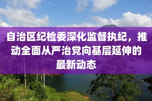 自治區(qū)紀(jì)檢委深化監(jiān)督執(zhí)紀(jì)，推動(dòng)全面從嚴(yán)治黨向基層延伸的最新動(dòng)態(tài)