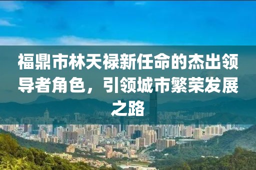 福鼎市林天祿新任命的杰出領(lǐng)導(dǎo)者角色，引領(lǐng)城市繁榮發(fā)展之路