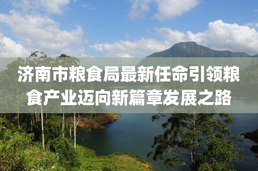 濟(jì)南市糧食局最新任命引領(lǐng)糧食產(chǎn)業(yè)邁向新篇章發(fā)展之路