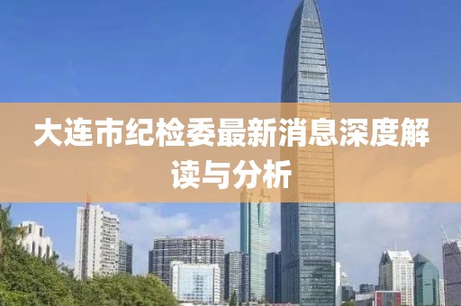 大連市紀檢委最新消息深度解讀與分析