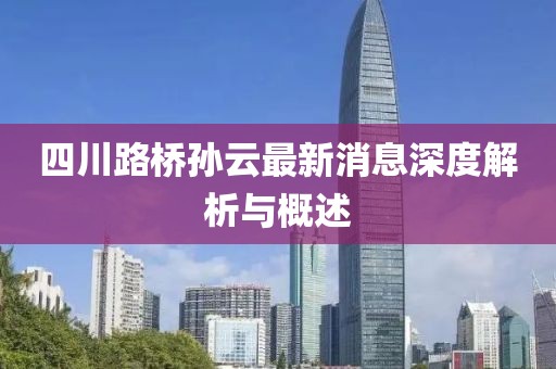 四川路橋?qū)O云最新消息深度解析與概述