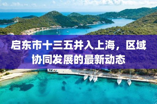 啟東市十三五并入上海，區(qū)域協(xié)同發(fā)展的最新動態(tài)