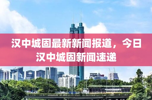 漢中城固最新新聞報道，今日漢中城固新聞速遞