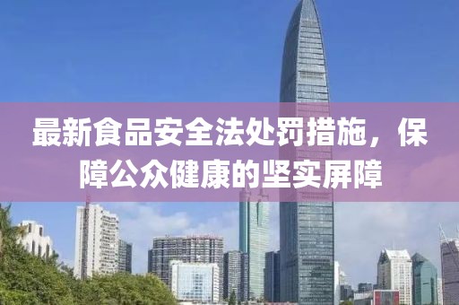 最新食品安全法處罰措施，保障公眾健康的堅(jiān)實(shí)屏障