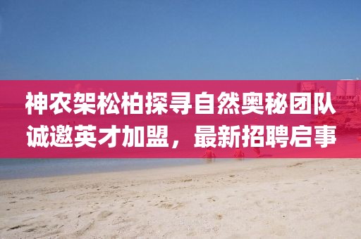神農(nóng)架松柏探尋自然奧秘團隊誠邀英才加盟，最新招聘啟事
