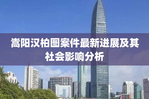 嵩陽(yáng)漢柏圖案件最新進(jìn)展及其社會(huì)影響分析